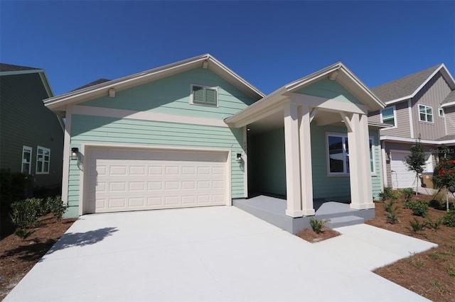 view of front of home featuring driveway