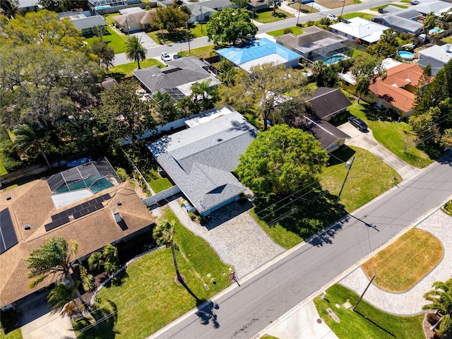 bird's eye view featuring a residential view