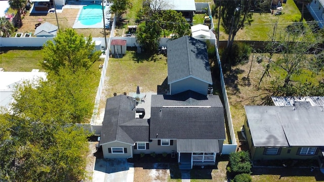 birds eye view of property