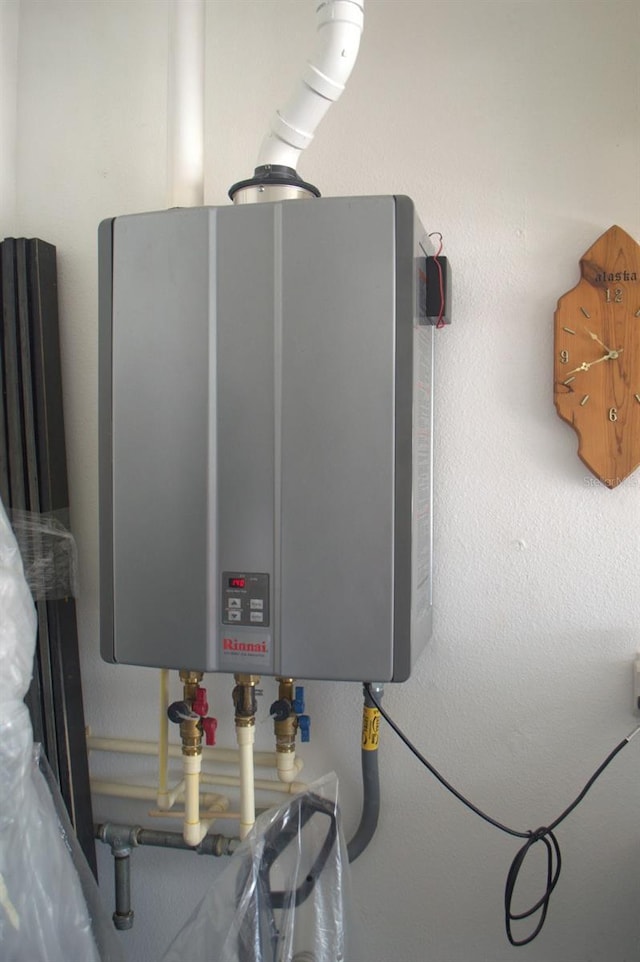 utilities featuring tankless water heater