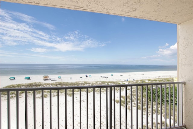 water view featuring a view of the beach