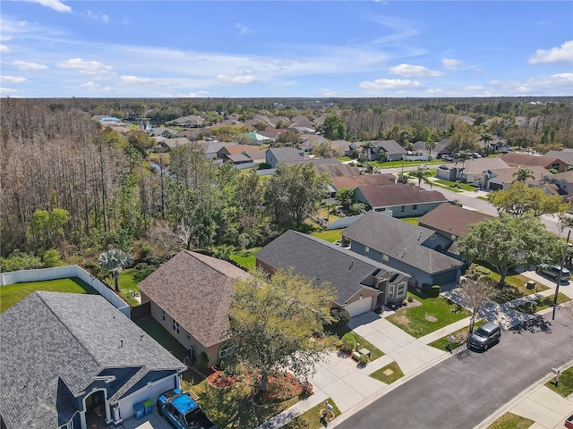 aerial view featuring a residential view