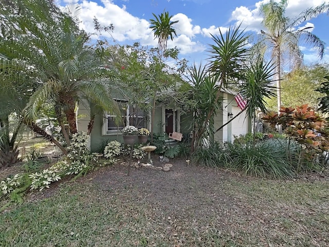 exterior space featuring an attached garage