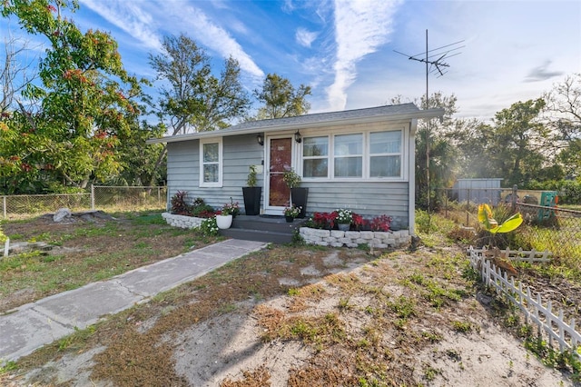 bungalow with fence