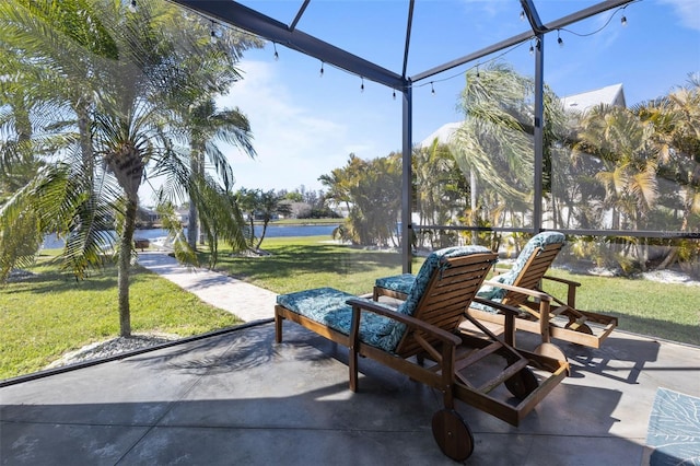 view of sunroom