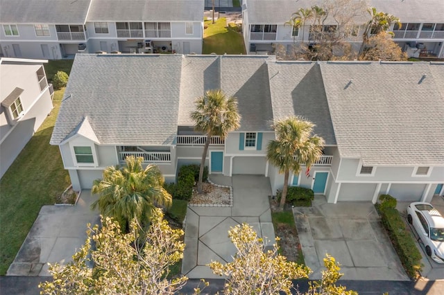 bird's eye view with a residential view