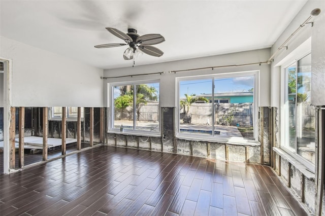 2451 Baywood Dr W, Dunedin, FL 34698 - spare room featuring a ceiling fan and wood tiled floor