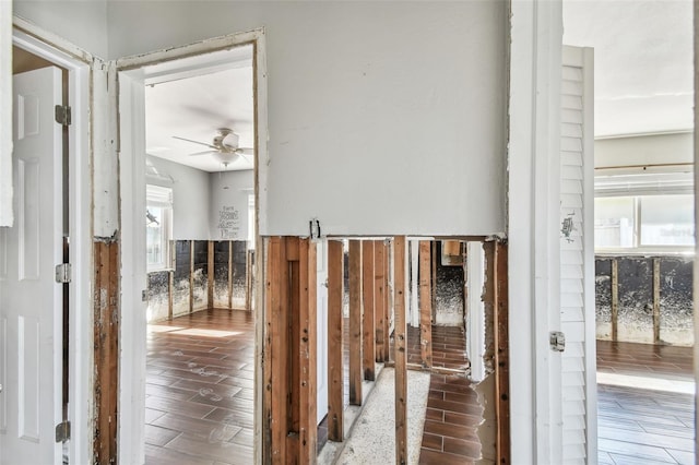 2451 Baywood Dr W, Dunedin, FL 34698 - hall featuring wood finished floors