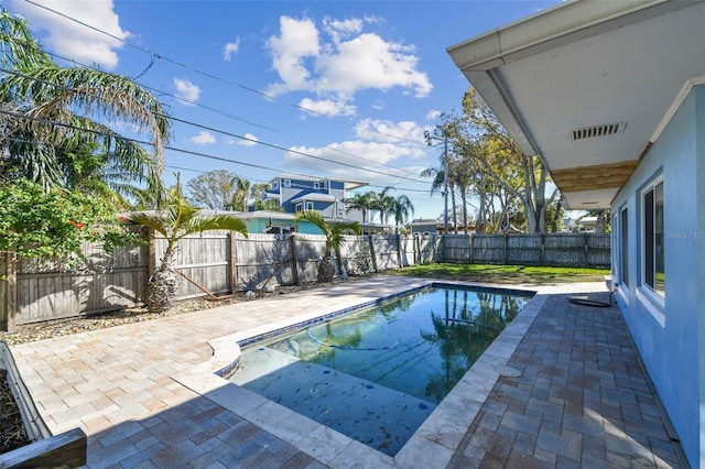 2451 Baywood Dr W, Dunedin, FL 34698 - view of pool with a patio, a fenced backyard, and a fenced in pool