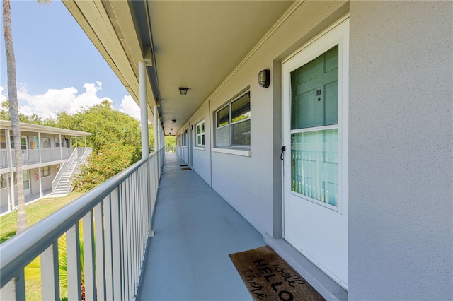 view of balcony