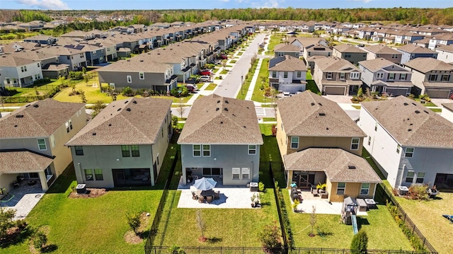 drone / aerial view featuring a residential view