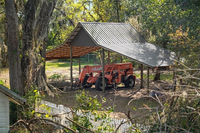 view of outdoor structure