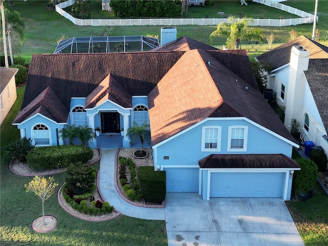 birds eye view of property