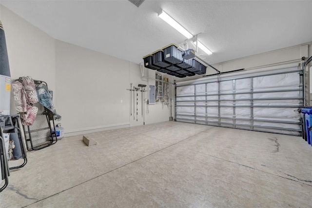 garage with electric panel