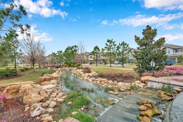 view of yard with a residential view