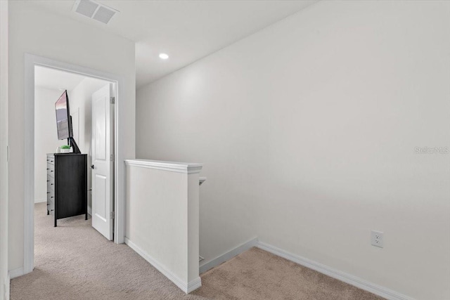 33064 Tulip Petal Ln, Wesley Chapel, FL 33545 - corridor featuring an upstairs landing, carpet, and recessed lighting