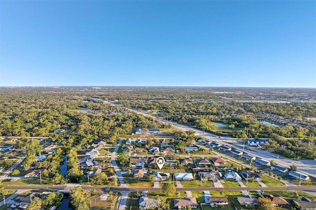 aerial view featuring a residential view