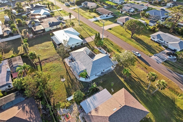 aerial view featuring a residential view