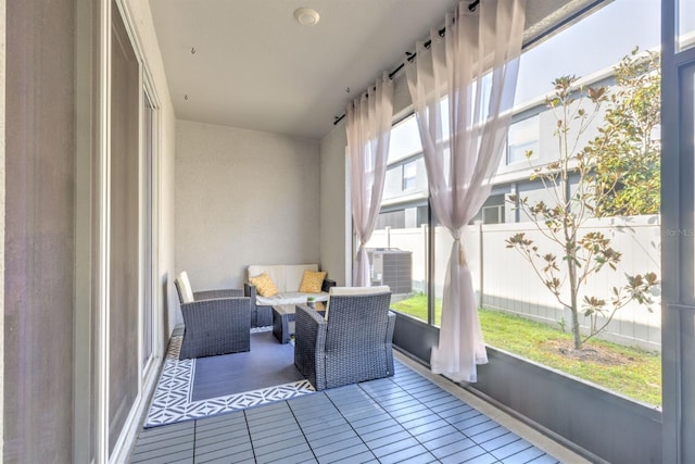 view of sunroom / solarium