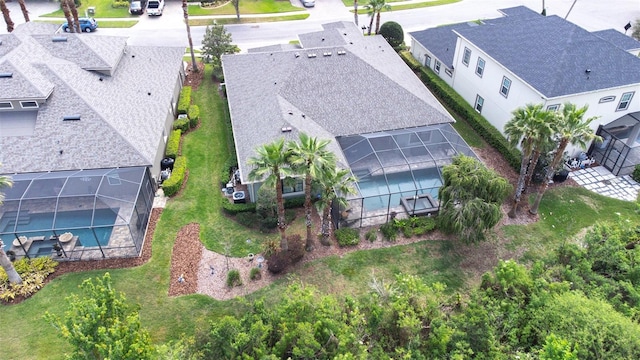 birds eye view of property featuring a residential view