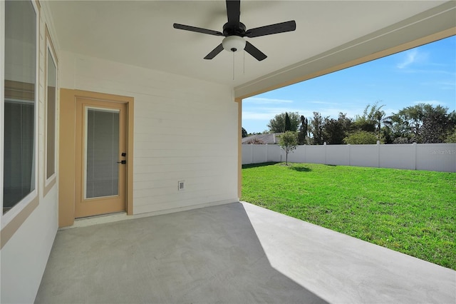 17526 SW 25th Cir, Ocala, FL 34473 - view of patio / terrace with ceiling fan
