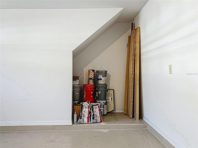 interior space with baseboards