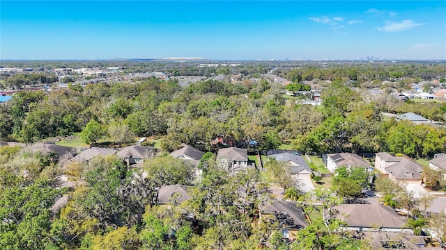 drone / aerial view with a residential view