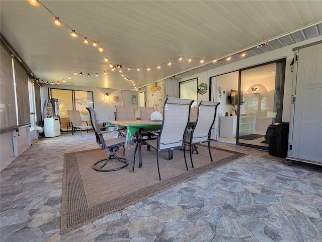 view of patio featuring outdoor dining space