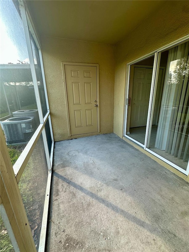 unfurnished sunroom with a healthy amount of sunlight