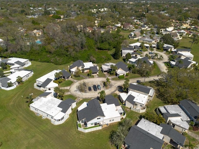 bird's eye view featuring a residential view