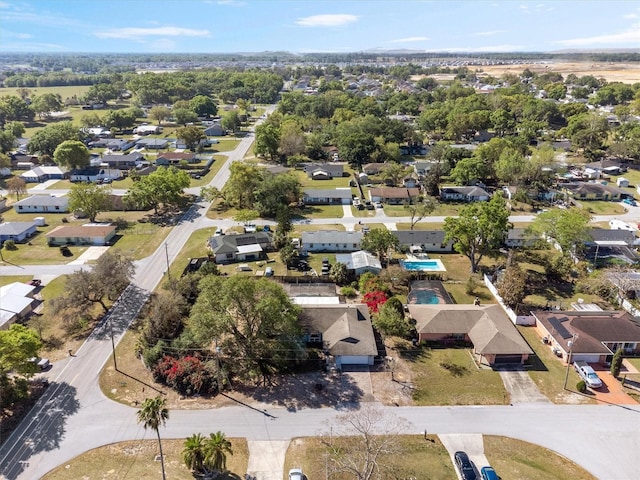 aerial view featuring a residential view