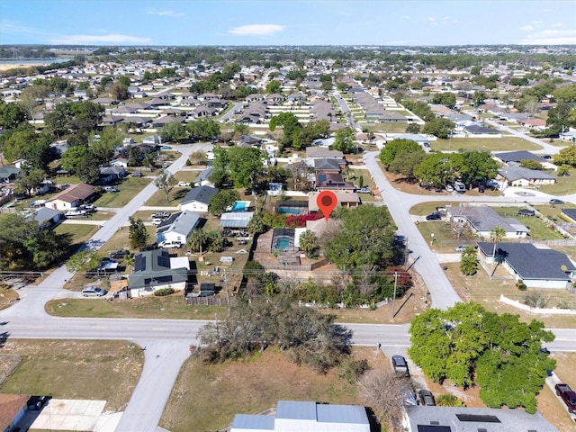 aerial view featuring a residential view