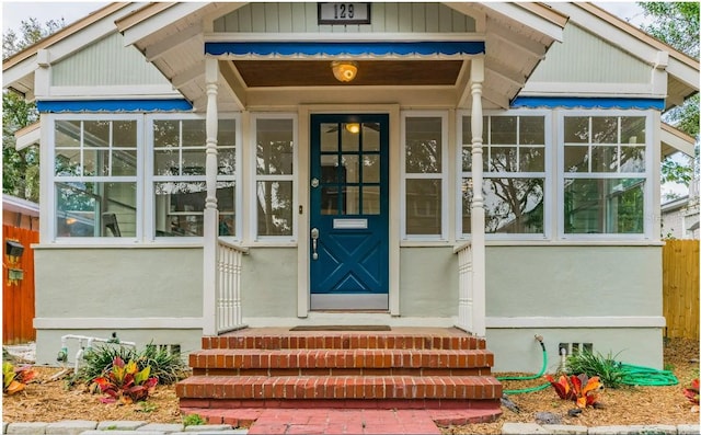 view of entrance to property