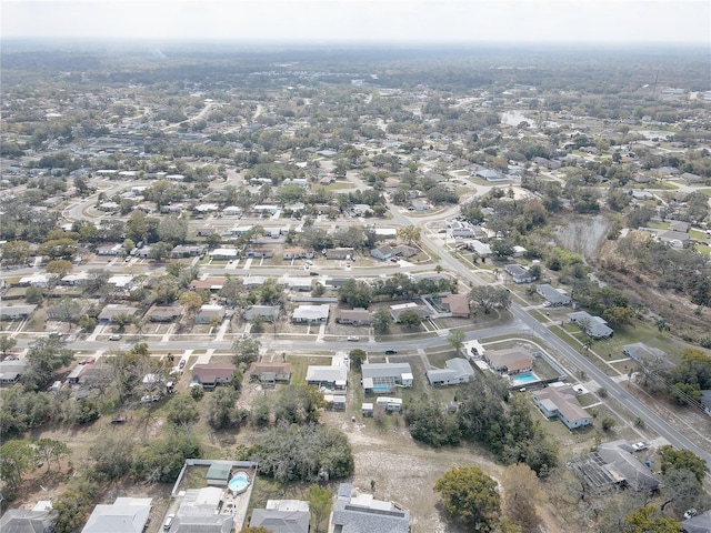 aerial view featuring a residential view