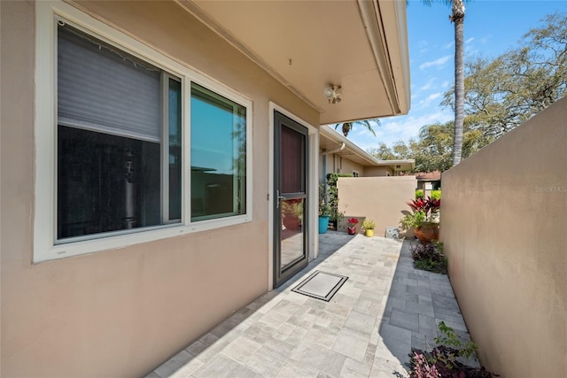 view of patio with fence