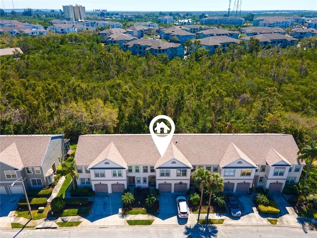 bird's eye view featuring a residential view