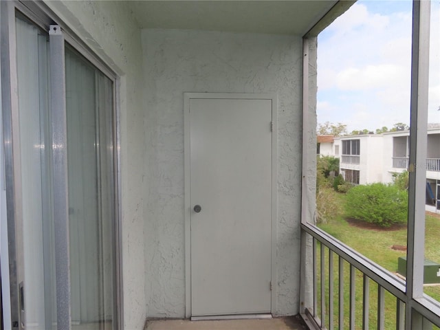 view of balcony