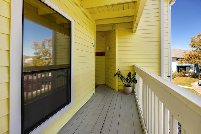 view of balcony