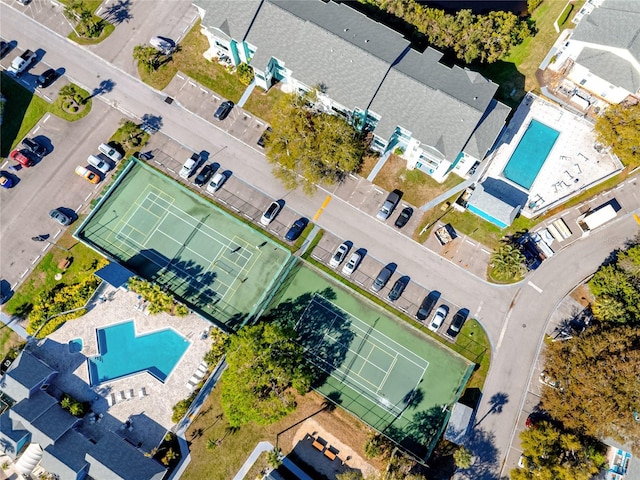 birds eye view of property