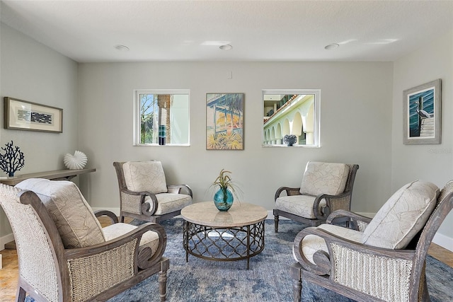 sitting room featuring baseboards