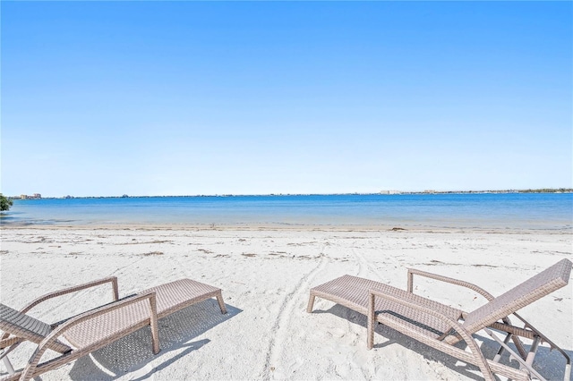 water view featuring a view of the beach