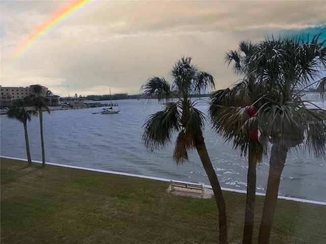 view of water feature