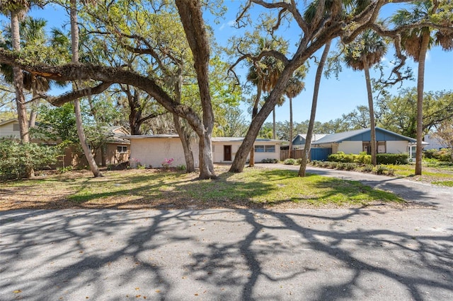 view of mid-century modern home