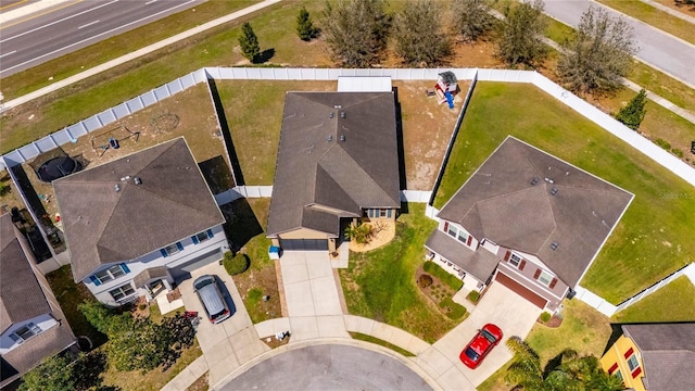 birds eye view of property featuring a residential view