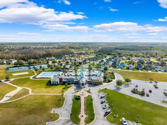 drone / aerial view featuring a residential view