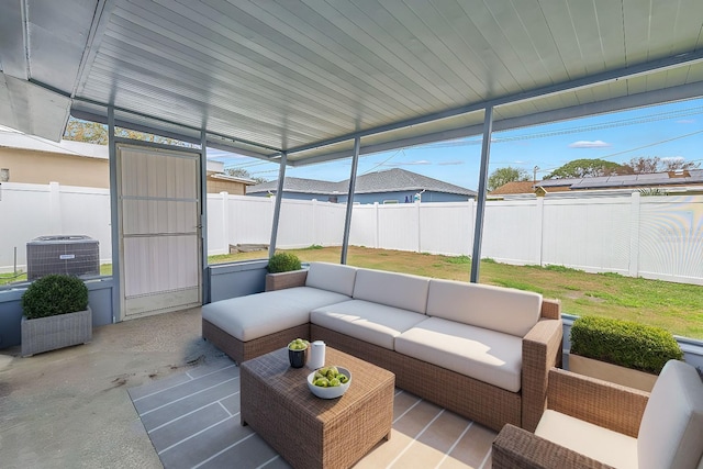 view of sunroom