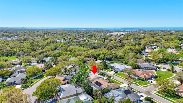 aerial view featuring a residential view