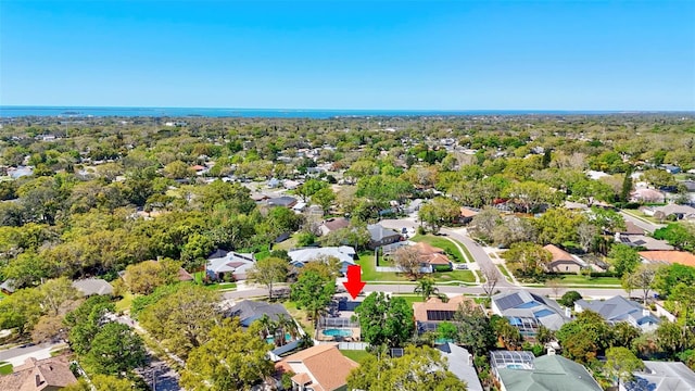 drone / aerial view with a residential view