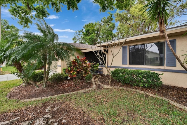 view of front of home with stucco siding