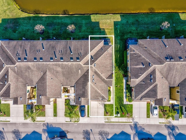 bird's eye view with a residential view